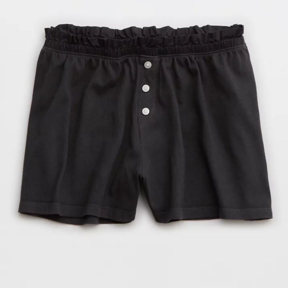 Aerie Cotton Mix Boxer Shorts XL- Smoked Gray - NWT - Picture 3 of 12
